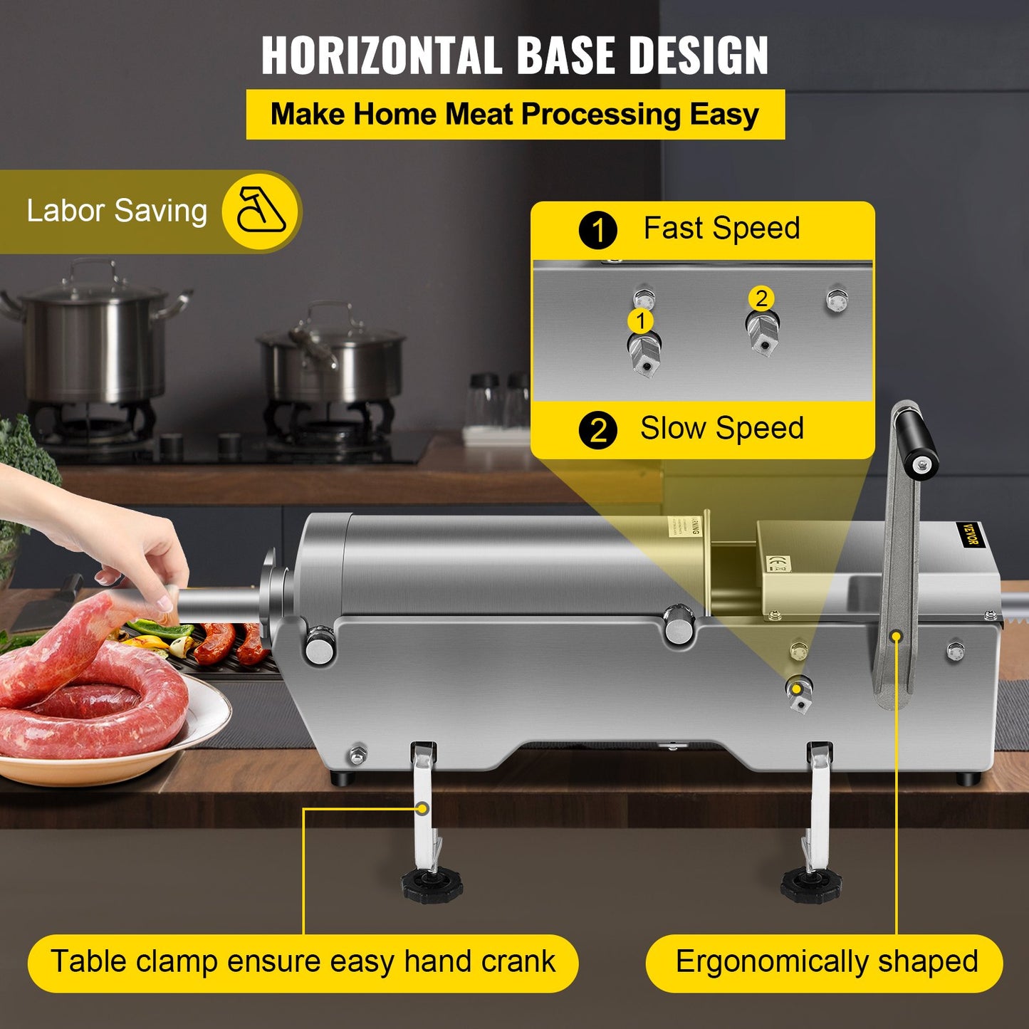 Sausage Maker/Stuffer/Filler - 10kg/22lb - Surfy's Home Curing Supplies