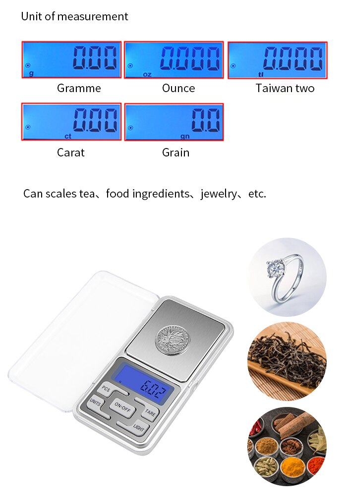 High Precision Electronic Digital Pocket Scales - 500g/0.01g - Surfy's Home Curing Supplies